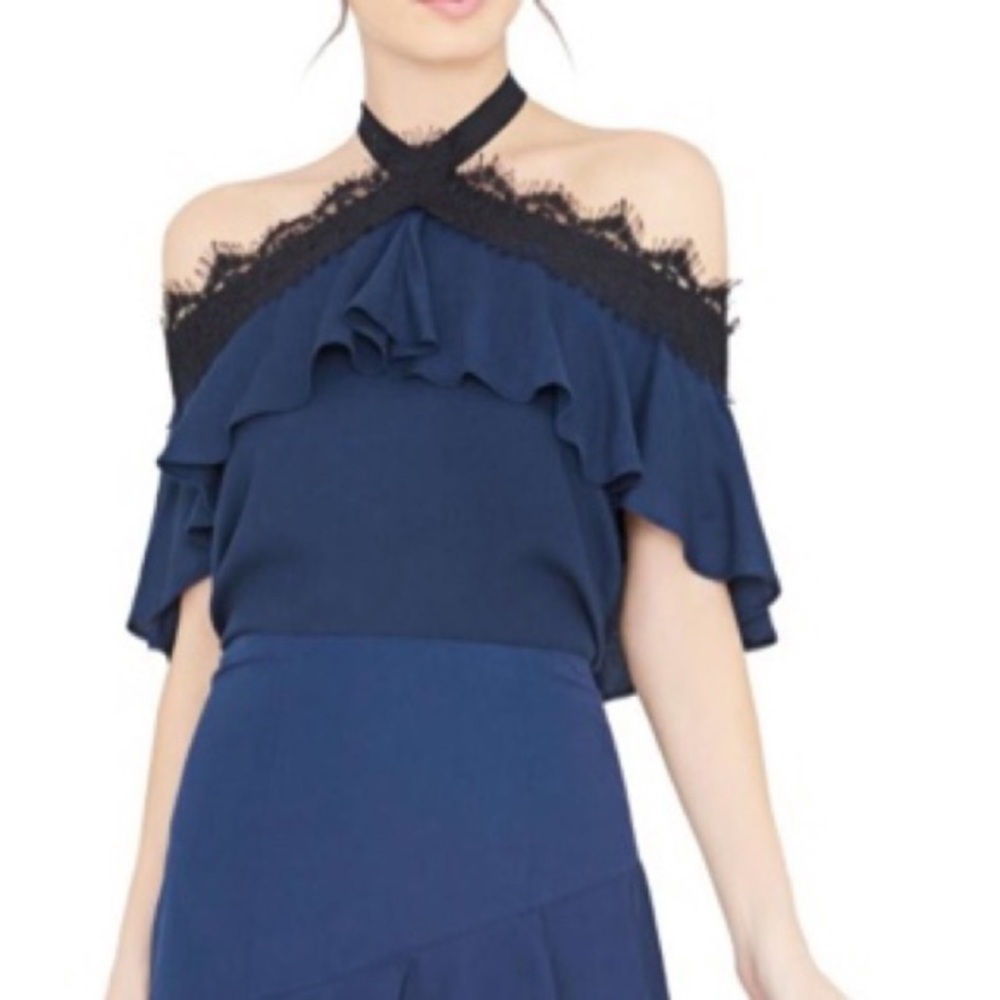 Alice + Olivia | Alyssa Halter Top